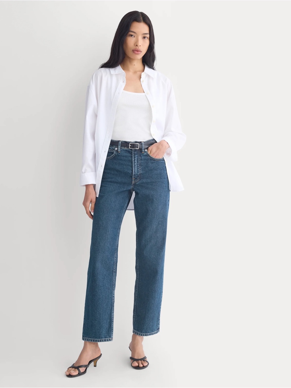 Everlane The Way-High Jean Indigo Blue Straight Leg Size 28